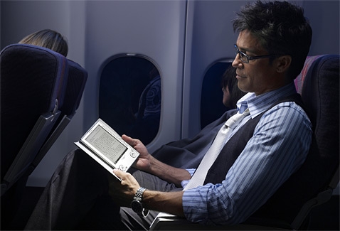 ereader on the plane